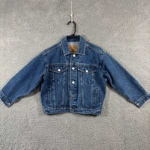 Vintage Gap Denim Trucker Jacket Medium Wash Blue 90s Womens Size M